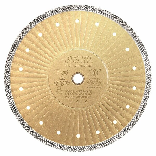 Pearl P5 Thin Mesh Turbo Blade 10 in. 5/8 in.-20mm-7/8 in. Arbor DIA10TTS